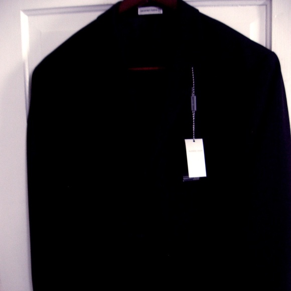 GEOFFREY BEENE 46L LUXURY DARK CHARCOAL SPORTCOAT - Picture 2 of 6